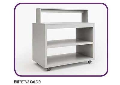 Mueble neutro de buffet modular acabado Calcio V3