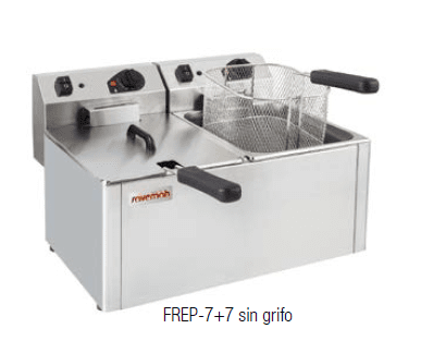 Freidora eléctrica profesional FREP-7+7 sin grifo Freidora eléctrica profesional FREP-7+7 sin grifo
