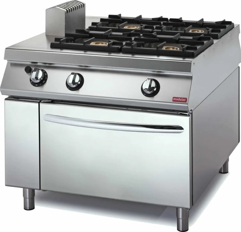 Cocina a gas 4 fuegos con horno S.1100 SE 110/100 CFGBI