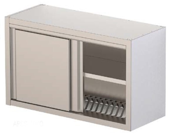 Armario de pared con estante para vasos (superior) y platos (inferior) APSS-1000