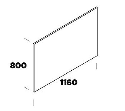 PAnel trasero de Mueble neutro de buffet modular ángulo acabado Hades