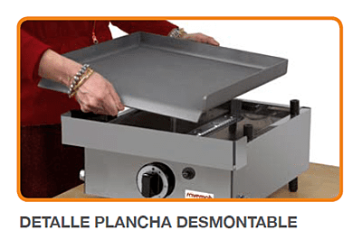 Plancha a gas de 6mm PLG-1200/06