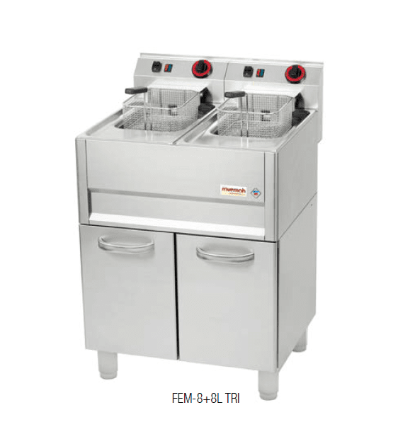 Freidora eléctrica de mueble S.600 FEM-8 + 8 EL TRIFÁSICA Freidora eléctrica de mueble S.600 FEM-8 + 8 EL TRIFÁSICA
