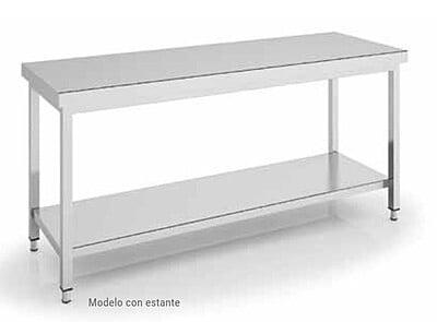 Mesa Trabajo Central C/Estante  Dim:2400X600X850 Mm