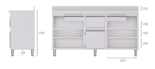 Mueble cafetero MCAF-2000 Mueble cafetero MCAF-2000