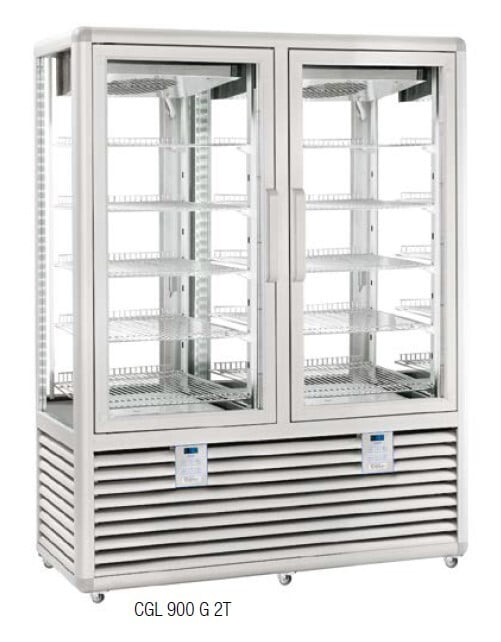 Armario de exposición para pastelería/heladería frío ventilado (-20º/+5ºC) CGL 900 G 2T Armario de exposición para pastelería/heladería frío ventilado (-20º/+5ºC) CGL 900 G 2T