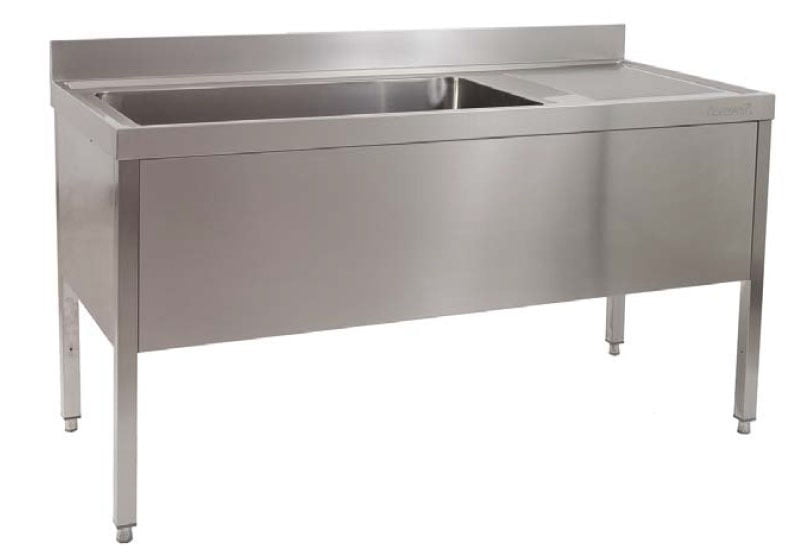 Fregaderos gran capacidad con bastidor desmontable 1600 x 700 Escurridor izquierda Fregaderos gran capacidad con bastidor desmontable 1600 x 700 Escurridor izquierda