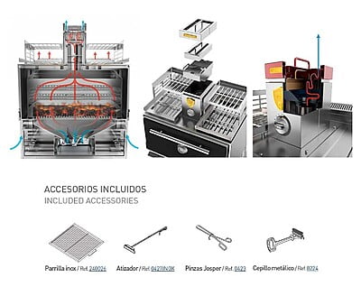Horno Brasa Josper PRO Mediano + accesorios Horno Brasa Josper PRO Mediano + accesorios