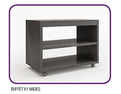 Mueble neutro de buffet modular acabado Heras