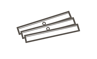 10 cuchillas para rasqueta / accesorio para  Fry-Top S.700