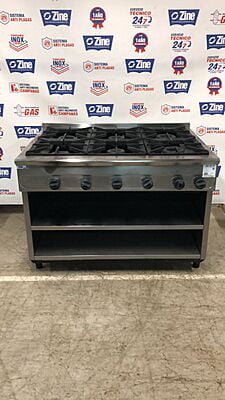 Cocina de seis fuegos sin horno