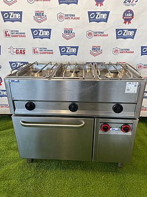Cocina 3 fuegos con horno S.600