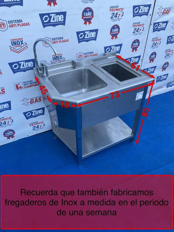 Fregadero con grifo y cubeta cocktelería Fregadero con grifo y cubeta cocktelería