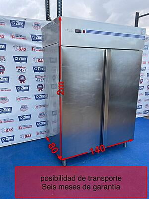 Armario refrigerado 2 puertas 4 estantes 140x200x80