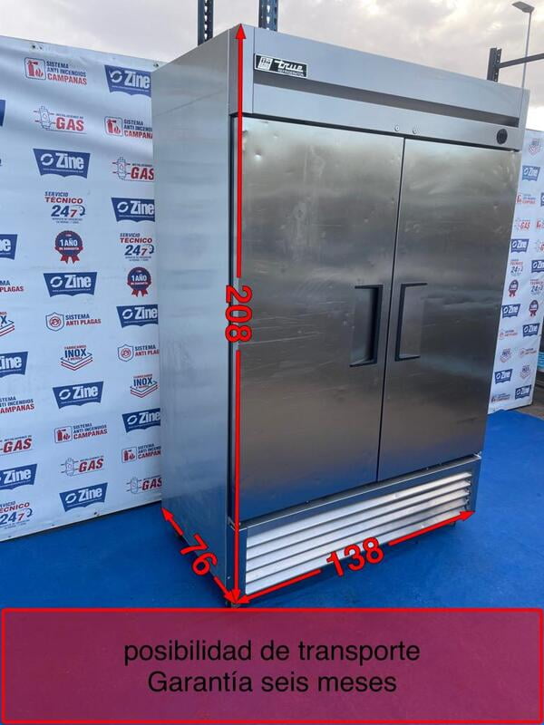 Armario refrigerado 2 puertas 4 estantes 208x138x76 Armario refrigerado 2 puertas 4 estantes 208x138x76