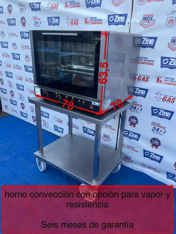 Horno a convección con opción vapor y resistencia Horno a convección con opción vapor y resistencia