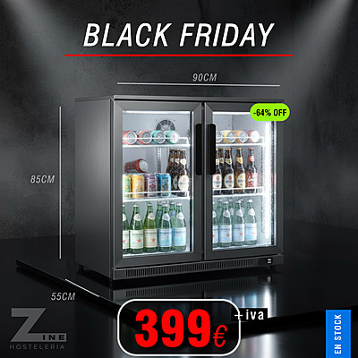 Vitrinas expositoras de refrigeración 2 puertas abatibles BBC-2