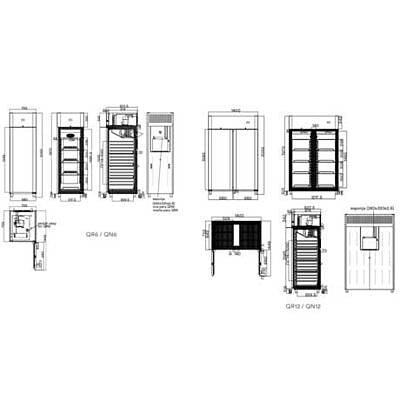 Armario de refrigeración 400 L QR12