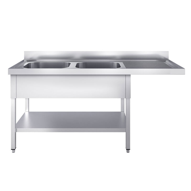 Fregadero Izquierda con espacio para lavavajillas 1800x600 + Bastidor Fregadero Izquierda con espacio para lavavajillas 1800x600 + Bastidor