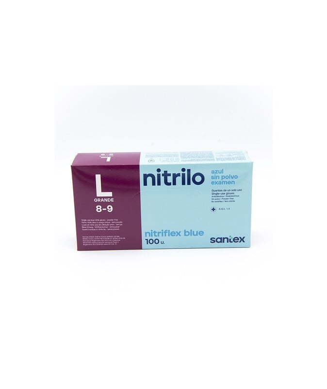 Guante nitrilo azul TALLA L Guante nitrilo azul TALLA L