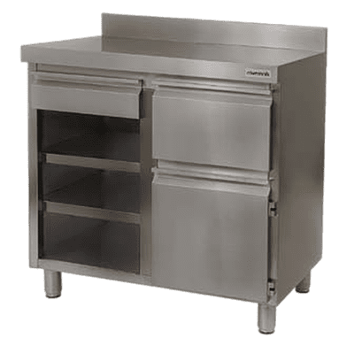 MCAF-1000-CI MUEBLE CAFETERO CUERPO A LA IZQUIERDA 2 ESTANTES REGULABLES