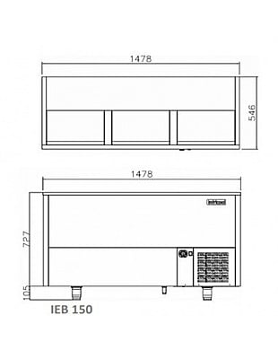 Enfriador de botellas IEB150 Enfriador de botellas IEB150