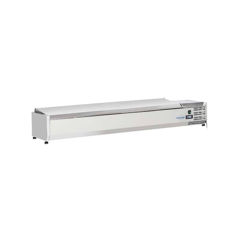 Sobrevitrina refrigerada INOX Cool Head VRX 18/33