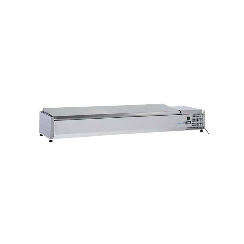 Sobrevitrina refrigerada INOX Cool Head VRX 20/38 Sobrevitrina refrigerada INOX Cool Head VRX 20/38