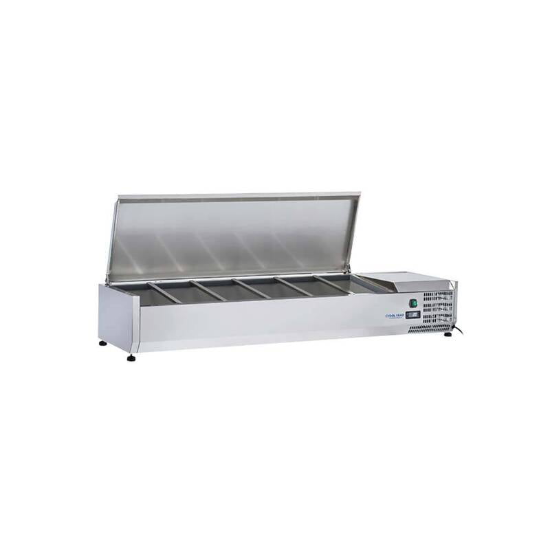 Sobrevitrina refrigerada INOX Cool Head VRX 15/38 Sobrevitrina refrigerada INOX Cool Head VRX 15/38