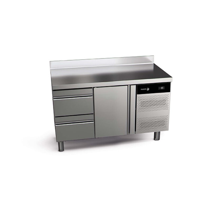 Mesa de refrigeración con 2 cajones 1 puerta L 274 Mesa de refrigeración con 2 cajones 1 puerta L 274