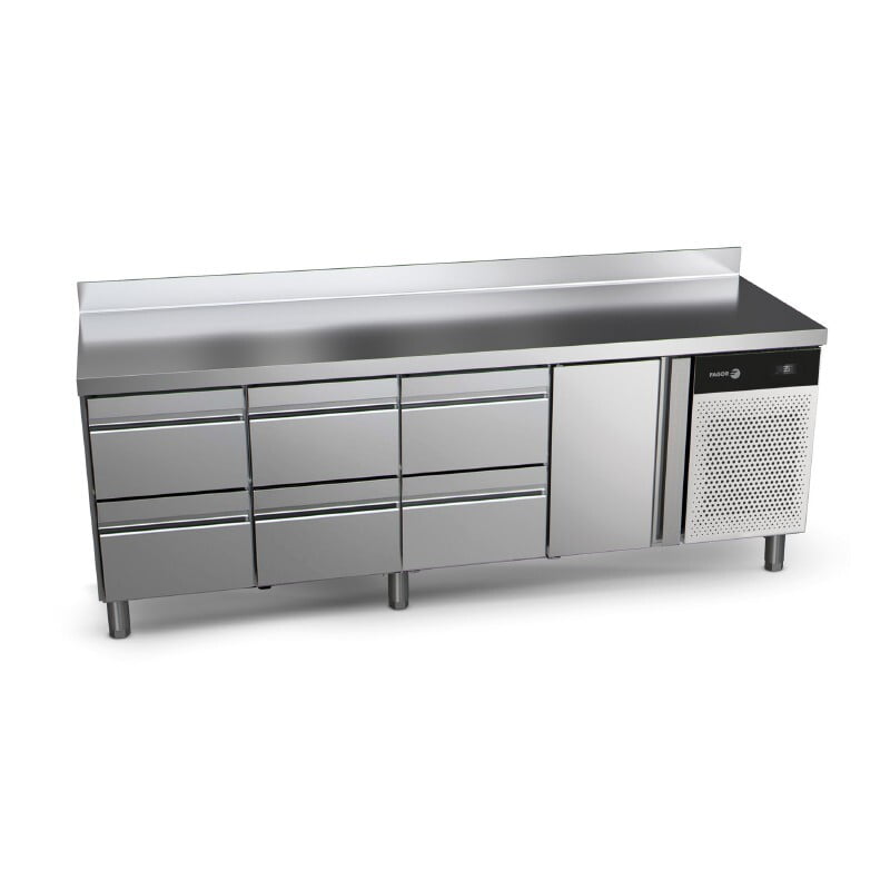 Mesa de refrigeración con 6 cajones 1 puertas 581 L CCP-4G HDDD Mesa de refrigeración con 6 cajones 1 puertas 581 L CCP-4G HDDD
